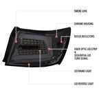 2008-2014 Subaru Impreza WRX/STI LED Sequential Turn Signal Tail Lights(Chrome Housing/Smoke Lens)