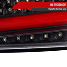2008-2014 Subaru Impreza WRX/STI Red LED Sequential Turn Signal Tail Lights(Matte Black Housing/Clear Lens)