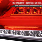 2008-2014 Subaru Impreza WRX/STI LED Sequential Turn Signal Tail Lights(Chrome Housing/Red Lens)
