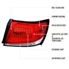 2008-2014 Subaru Impreza WRX/STI LED Sequential Turn Signal Tail Lights(Chrome Housing/Red Lens)