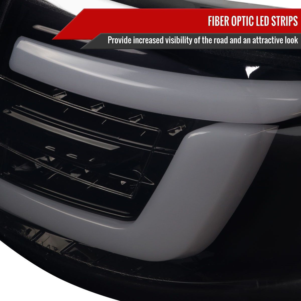 2008-2014 Subaru Impreza WRX Hatchback LED White Sequential Tube Tail Lights(Glossy Black Housing/Dark Smoke Lens)