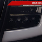 2008-2014 Subaru Impreza WRX Hatchback LED White Sequential Tube Tail Lights(Glossy Black Housing/Dark Smoke Lens)