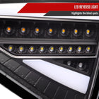 2008-2014 Subaru Impreza WRX Hatchback LED White Sequential Tube Tail Lights(Matte Black Housing/Clear Lens)