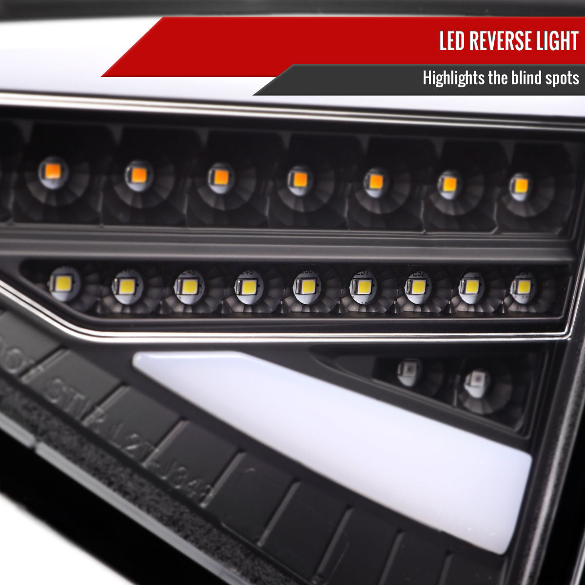 2008-2014 Subaru Impreza WRX Hatchback LED White Sequential Tube Tail Lights(Matte Black Housing/Clear Lens)