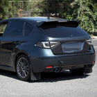 2008-2014 Subaru Impreza WRX Hatchback LED White Sequential Tube Tail Lights(Matte Black Housing/Clear Lens)