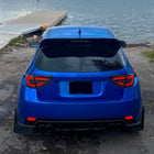 2008-2014 Subaru Impreza WRX Hatchback LED Red Sequential Tube Tail Lights(Matte Black Housing/Clear Lens)