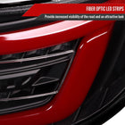 2008-2014 Subaru Impreza WRX Hatchback LED Red Sequential Tube Tail Lights(Matte Black Housing/Clear Lens)