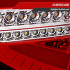 2008-2014 Subaru Impreza WRX Hatchback LED Sequential Tube Tail Lights(Chrome Housing/Red Lens)