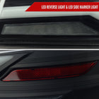 2015-2021 Subaru WRX STi Tail Light w/ Sequential Turn Signal LED Strip and LED Side Marker Brake Reverse (Black Housing / Smoked Lens)