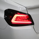 2015-2021 Subaru WRX Sequential White Bar LED Tail Lights (Glossy Black Housing/Smoke Lens)