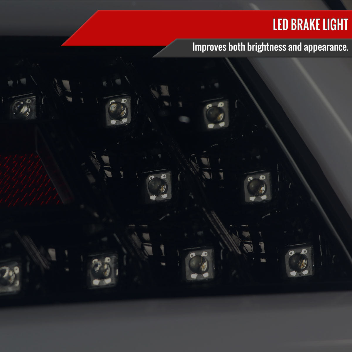 2015-2021 Subaru WRX Sequential White Bar LED Tail Lights (Glossy Black Housing/Smoke Lens)
