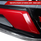 2015-2021 Subaru WRX STi Tail Light w/ Sequential Turn Signal LED Strip and LED Side Marker Brake Reverse (Black Housing / Clear Lens)