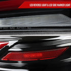 2015-2021 Subaru WRX STi Tail Light w/ Sequential Turn Signal LED Strip and LED Side Marker Brake Reverse (Black Housing / Clear Lens)