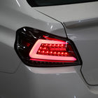 2015-2021 Subaru WRX Sequential Red Bar LED Tail Lights (Jet Black Housing/Clear Lens)