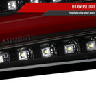 2015-2021 Subaru WRX Sequential Red Bar LED Tail Lights (Jet Black Housing/Clear Lens)