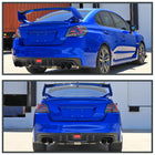 2015-2021 Subaru WRX Sequential Red Bar LED Tail Lights (Jet Black Housing/Clear Lens)