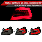 2015-2021 Subaru WRX Sequential White Bar LED Tail Lights (Chrome Housing/Smoke Lens)