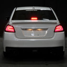 2015-2021 Subaru WRX Sequential White Bar LED Tail Lights (Chrome Housing/Smoke Lens)