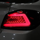 2015-2021 Subaru WRX Sequential White Bar LED Tail Lights (Chrome Housing/Smoke Lens)