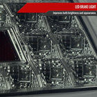 2015-2021 Subaru WRX Sequential White Bar LED Tail Lights (Chrome Housing/Smoke Lens)