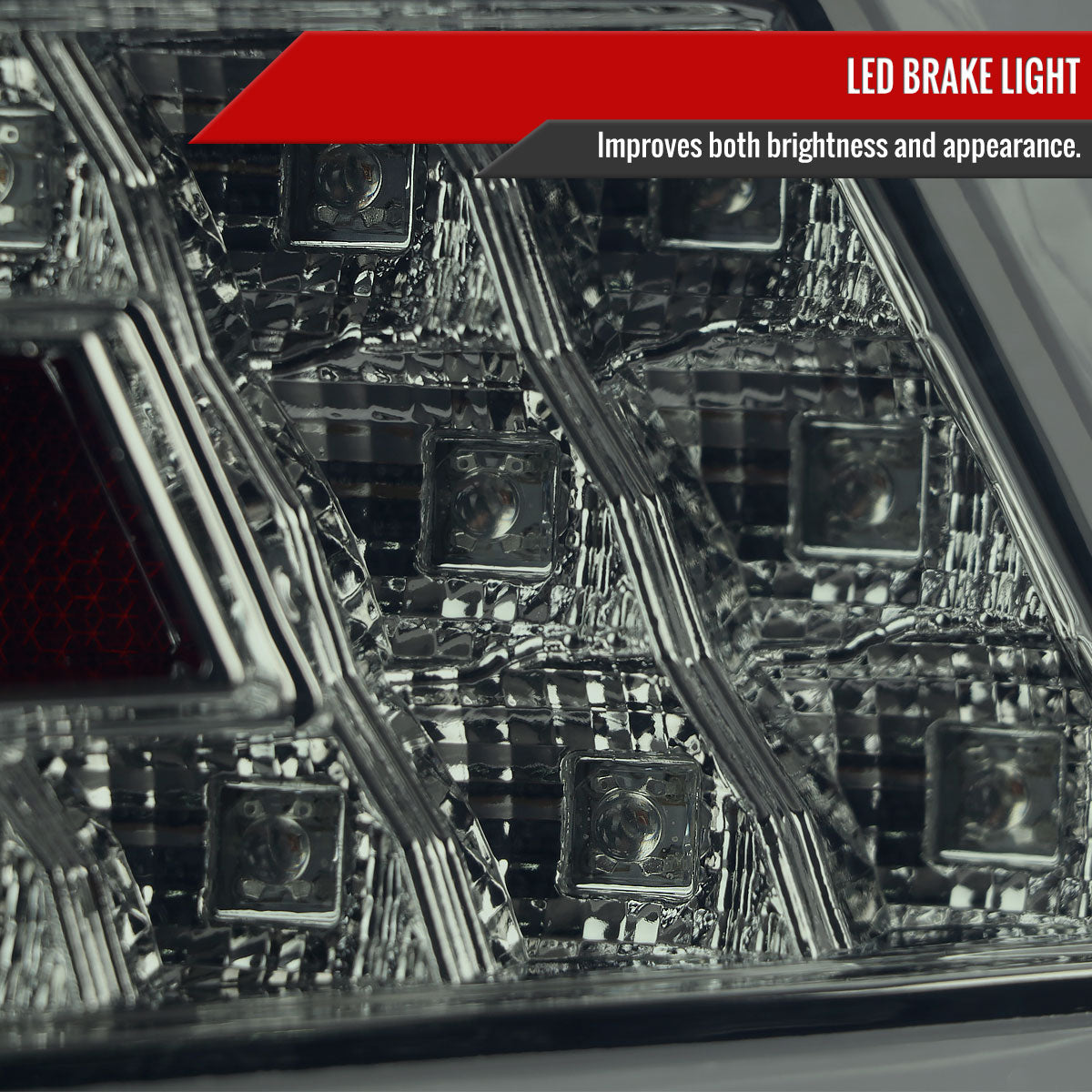 2015-2021 Subaru WRX Sequential White Bar LED Tail Lights (Chrome Housing/Smoke Lens)