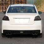 2015-2021 Subaru WRX Sequential White Bar LED Tail Lights (Chrome Housing/Smoke Lens)
