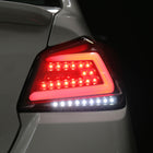 2015-2021 Subaru WRX Sequential White Bar LED Tail Lights (Matte Black Housing/Clear Lens)