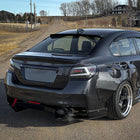 2015-2021 Subaru WRX Sequential White Bar LED Tail Lights (Matte Black Housing/Clear Lens)