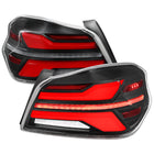 2015-2021 Subaru WRX STi Tail Light w/ Sequential Red LED Turn Signal and LED Side Marker Brake Reverse (Matte Black Housing / Clear Lens)