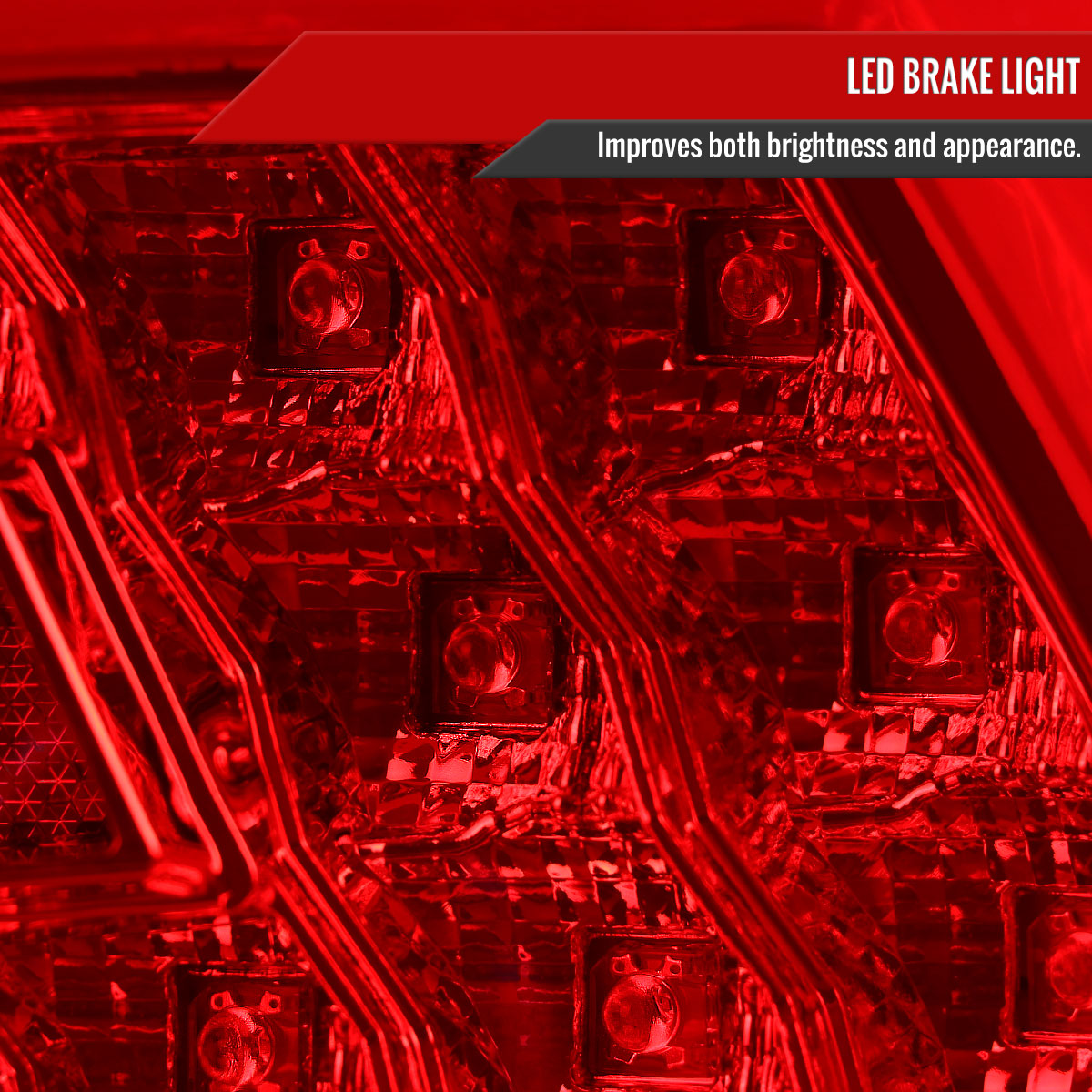 2015-2021 Subaru WRX Sequential White Bar LED Tail Lights (Chrome Housing/Red Lens)