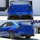 2015-2021 Subaru WRX STi Tail Light w/ Sequential Turn Signal LED Strip and LED Side Marker Brake Reverse (Matte Black Housing / Smoked Lens)
