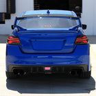 2015-2021 Subaru WRX STi Tail Light w/ Sequential Turn Signal LED Strip and LED Side Marker Brake Reverse (Matte Black Housing / Smoked Lens)