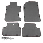 2006-2010 Honda Civic Coupe Black Front & Rear Carpet Floor Mats w/ Red Stitching - 4PC