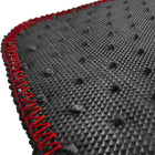 2006-2010 Honda Civic Coupe Black Front & Rear Carpet Floor Mats w/ Red Stitching - 4PC