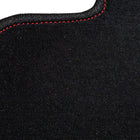 1996-2000 Honda Civic Coupe/Hatchback Black Front & Rear Carpet Floor Mats w/ Red Stitching - 4PC