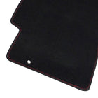 1996-2000 Honda Civic Coupe/Hatchback Black Front & Rear Carpet Floor Mats w/ Red Stitching - 4PC