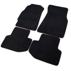 1994-2001 Acura Integra Coupe Black Front & Rear Carpet Floor Mats w/ Red Stitching - 4PC