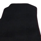 1994-2001 Acura Integra Coupe Black Front & Rear Carpet Floor Mats w/ Red Stitching - 4PC