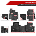 2019-2022 Toyota RAV4 3PC All Weather Black TPE Floor Mats