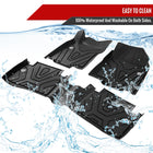 2014-2020 Nissan Rogue All Weather TPE 3 PC Black Floor Mats