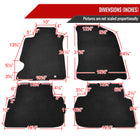 2002-2006 Acura RSX Black Front & Rear Carpet Floor Mats w/ Red Stitching