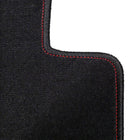 2002-2006 Acura RSX Black Front & Rear Carpet Floor Mats w/ Red Stitching