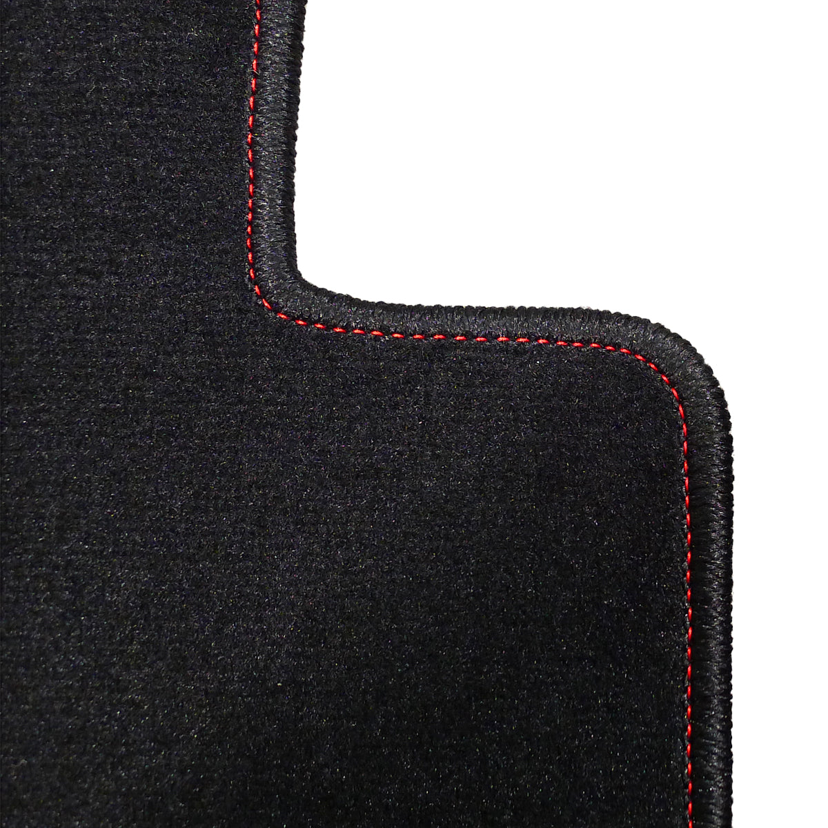 2002-2006 Acura RSX Black Front & Rear Carpet Floor Mats w/ Red Stitching