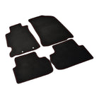 2002-2006 Acura RSX Black Front & Rear Carpet Floor Mats w/ Red Stitching