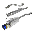 1994-1997 Honda Accord 4CYL T-304 Stainless Steel N1 Style Catback Exhaust System w/ Burnt Tip