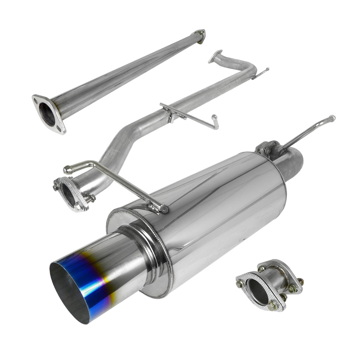 1998-2002 Honda Accord N1 Style Catback Exhaust System w/ Burnt Tip