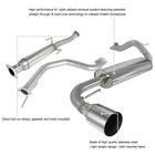 1988-1991 Honda CRX Hatchback T-304 Stainless Steel N1 Style Catback Exhaust System
