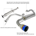 1988-1991 Honda CRX Hatchback T-304 Stainless Steel N1 Style Catback Exhaust System w/ Burnt Tip