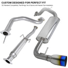 1988-1991 Honda CRX Hatchback T-304 Stainless Steel N1 Style Catback Exhaust System w/ Burnt Tip