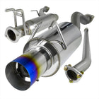 2006-2011 Honda Civic EX LX DX Sedan T-304 Stainless Steel N1 Style Catback Exhaust System w/ Burnt Tip